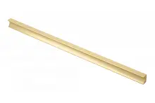 Ручка мебельная алюминиевая GROOVE 320мм/360мм, светлое брашированное золото — купить оптом и в розницу в интернет магазине GTV-Meridian.